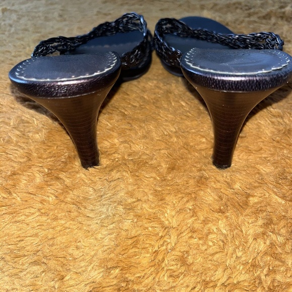 Franco Sarto L-GLEAN Women's Heels Leather Slip-On X Style Strap Glazed … - Picture 5 of 7